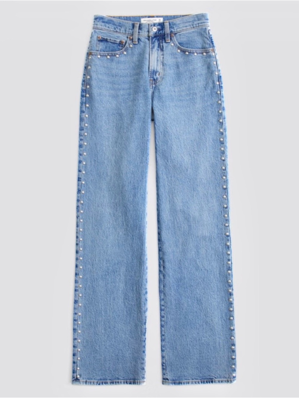 Women's Curve Love High Rise 90s Relaxed Studded Jean 28 R